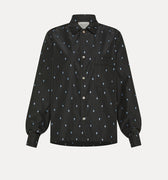 glitter taffetas pajama shirt