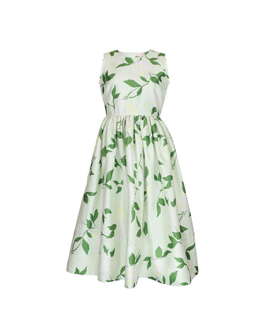 Taffeta Midi Dress Soft Pastel