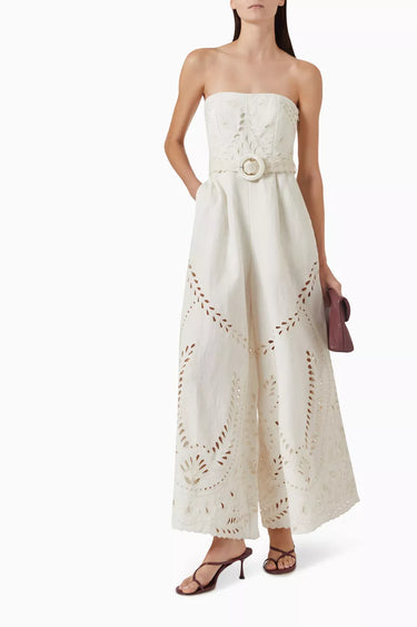 Jumpsuit With Buckle Belt Runa