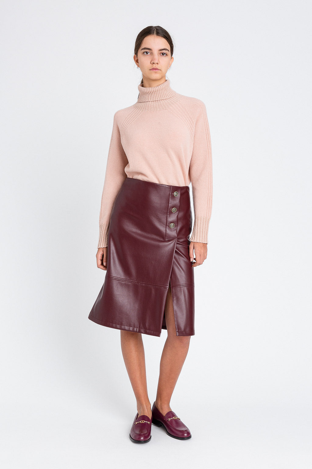 Blush Cashmere Blend Turtleneck