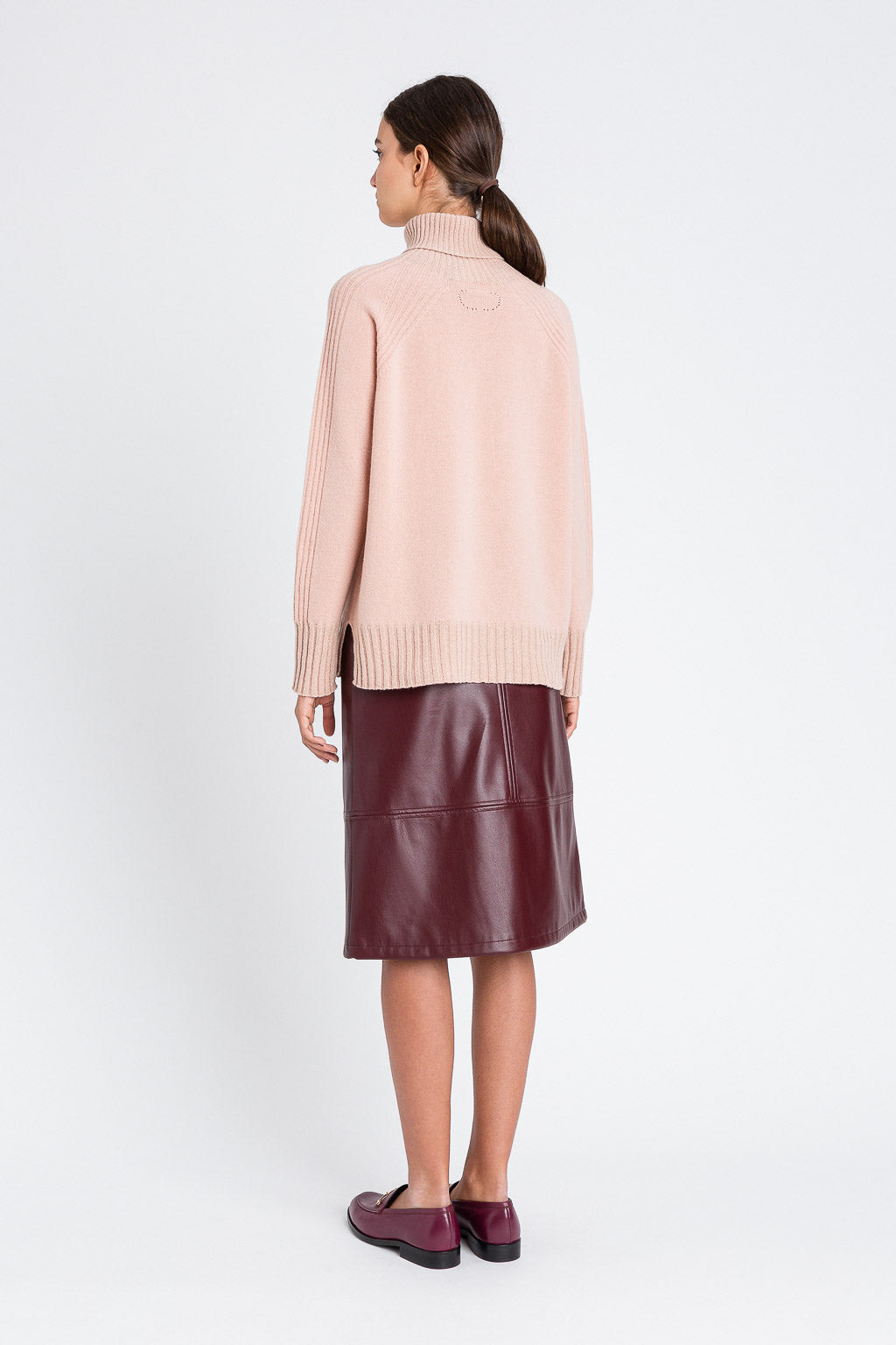 Blush Cashmere Blend Turtleneck