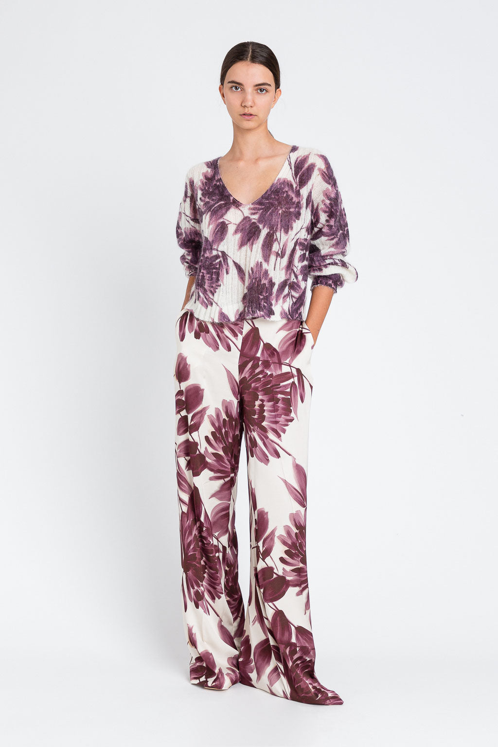 Deep Plum Floral