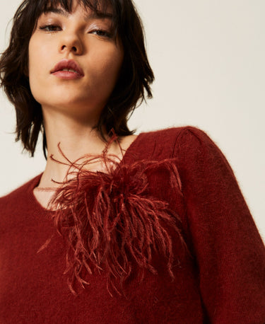Cherry Wood Feather Tee