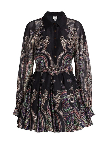 Short Dress With Buckle Belt