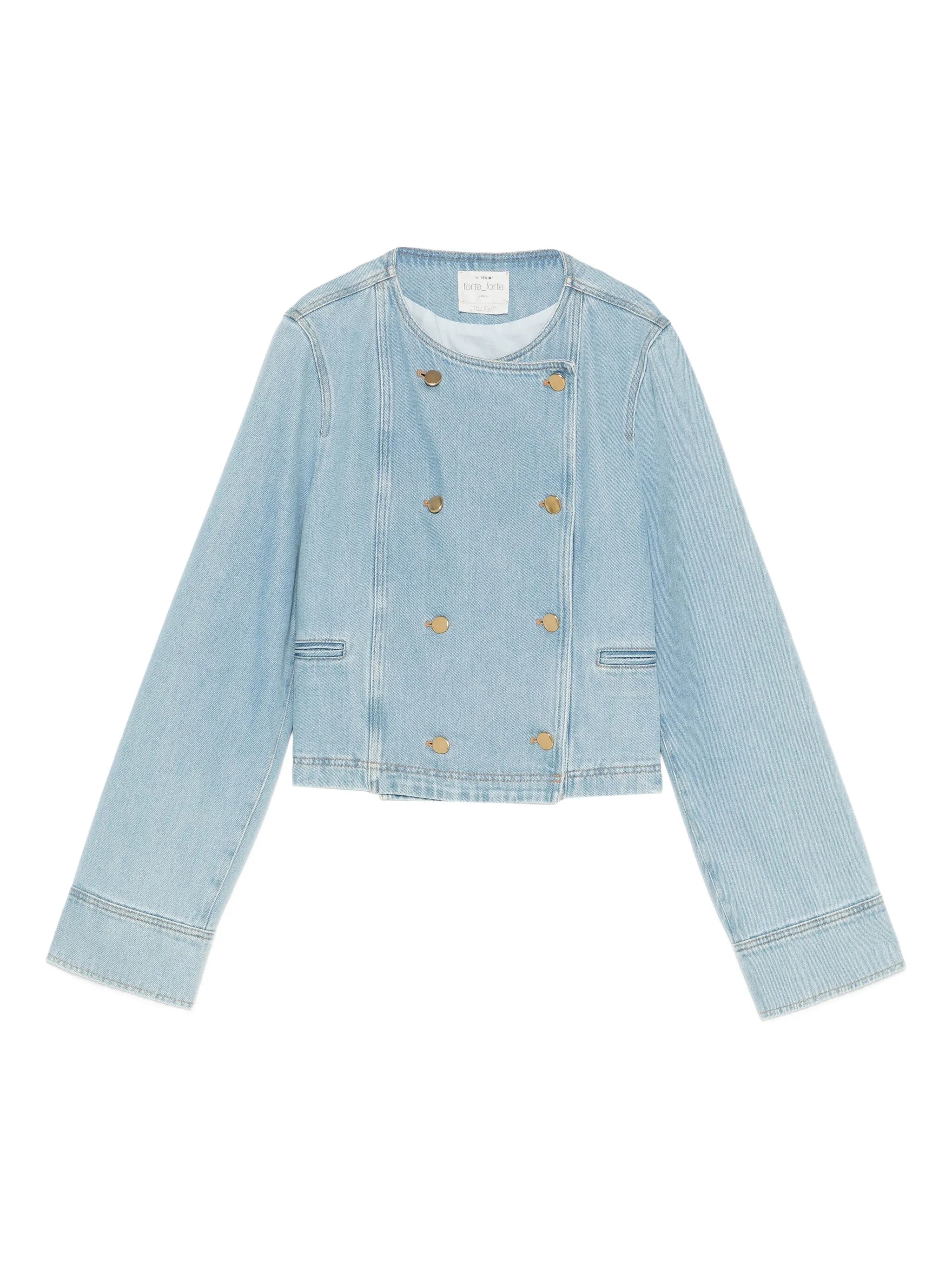 Denim Double Breasted Jacket