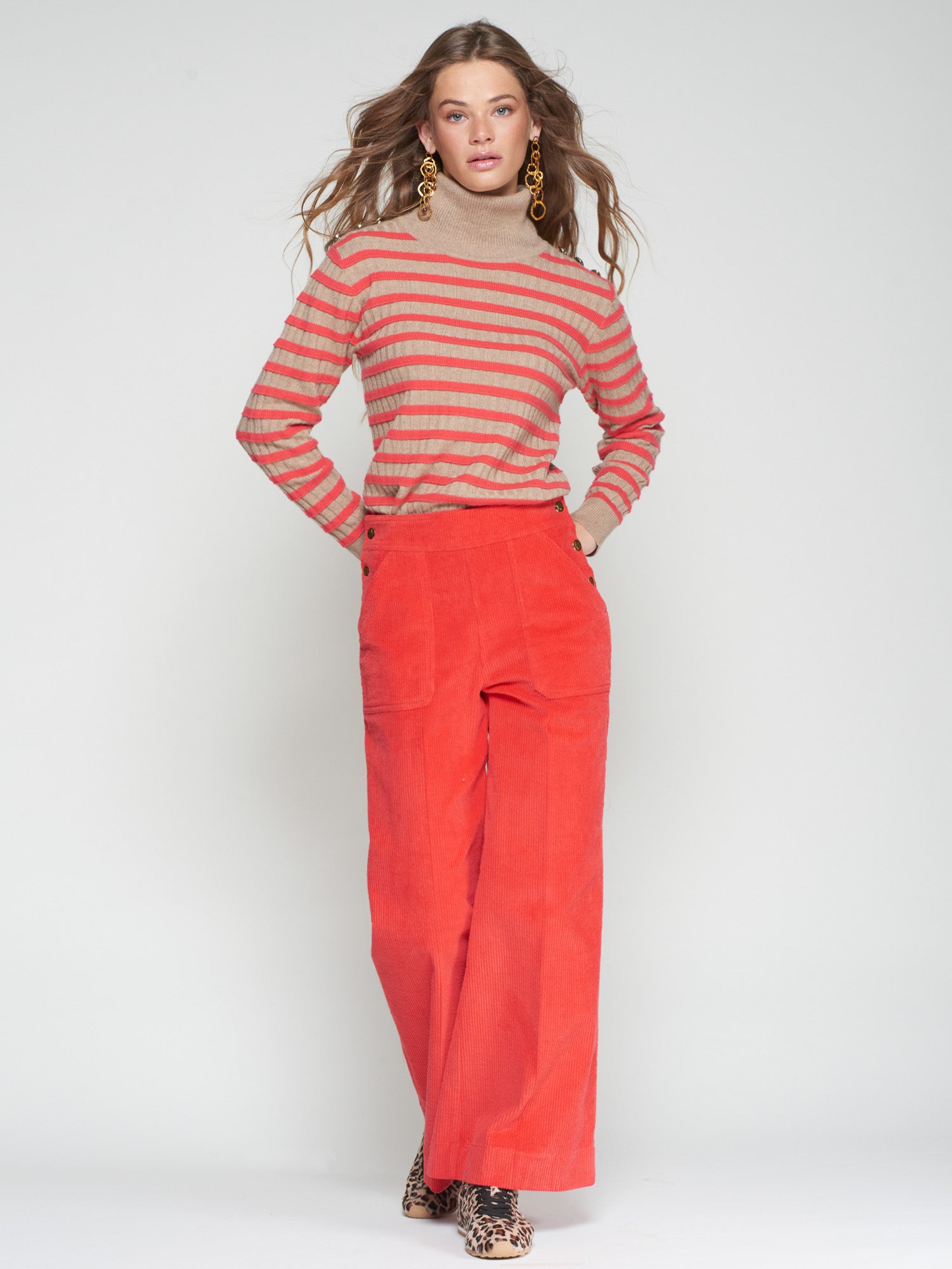 The Muriel Corduroy Wide-Leg Pant