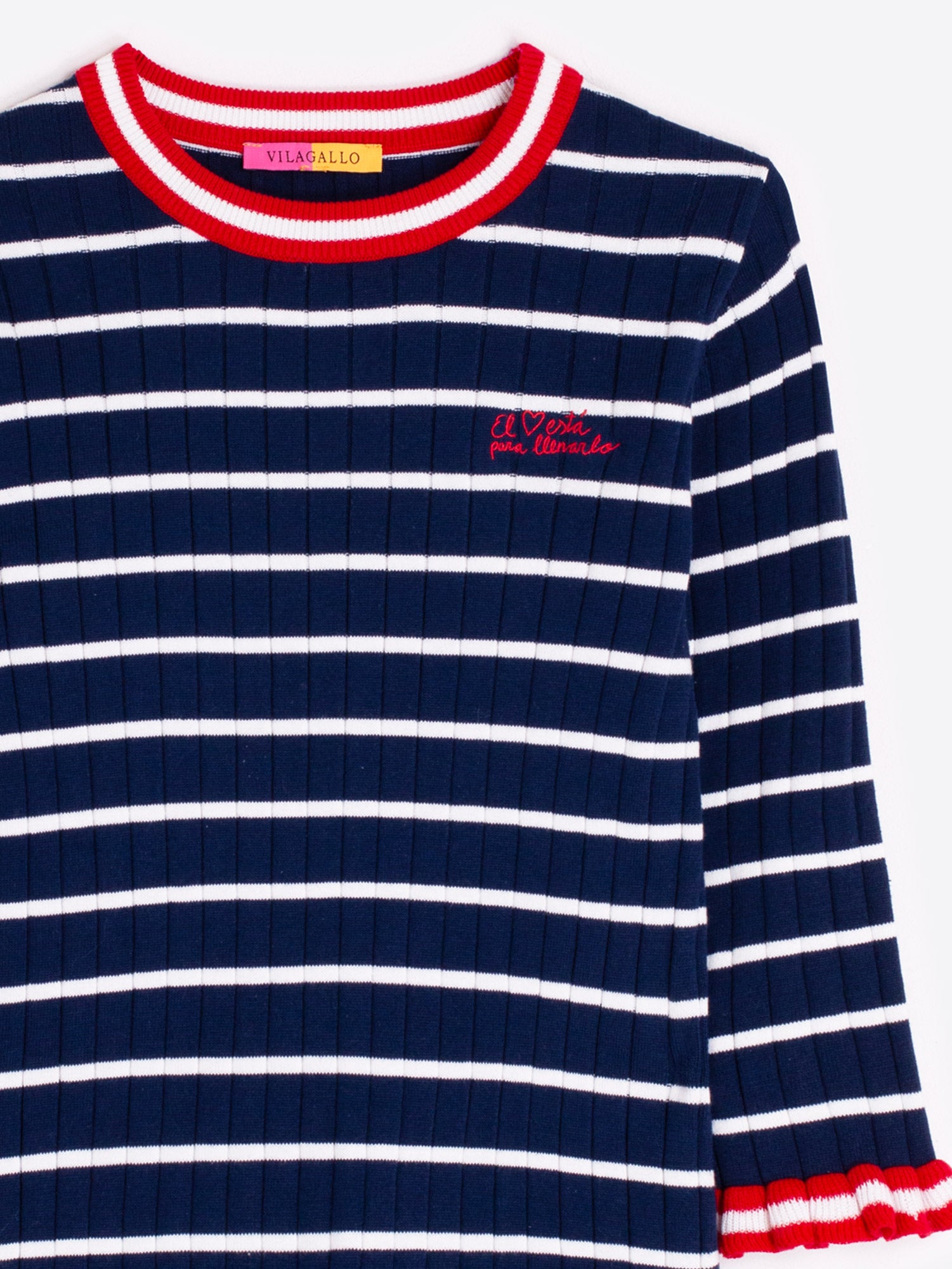 Navy Stripe Volantes Puno