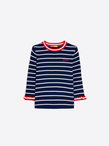 Navy Stripe Volantes Puno
