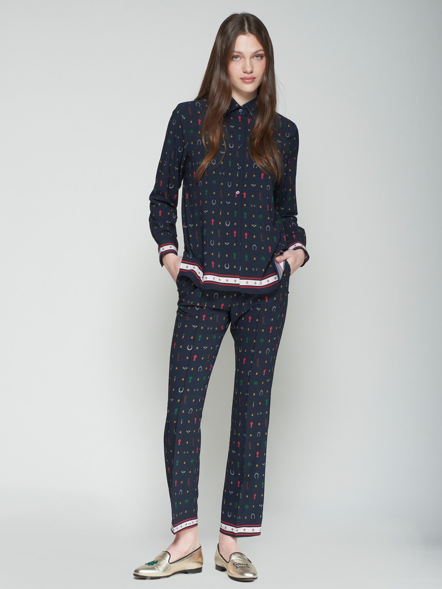 The Equestrian Print Top