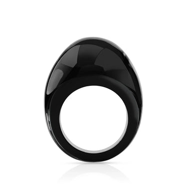 Cabochon Black Ring