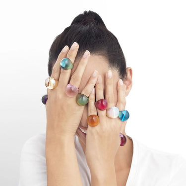 Cabochon Deep Green Ring