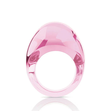 Lalique Cabochon Pink Ring
