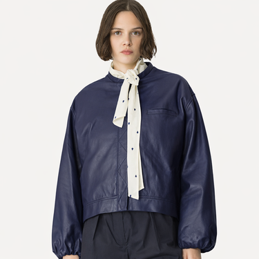forte_forte nappa leather bomber jacket