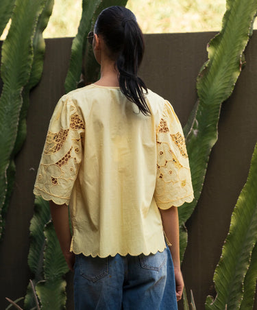 Delphinium Buttermilk Top