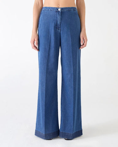 Jeans Flaire Smocking Denim Stretch