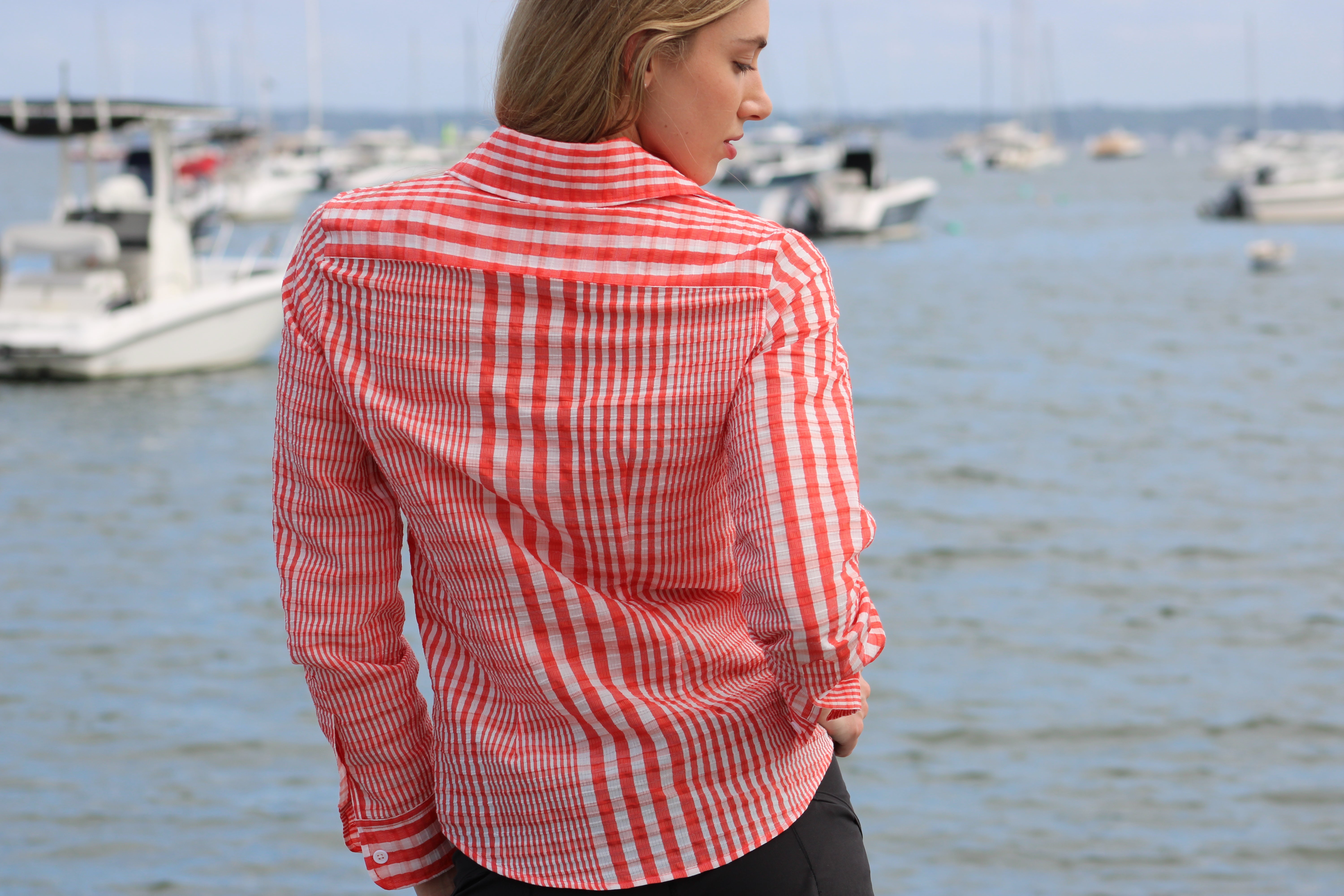Soleil Stripe Button Down