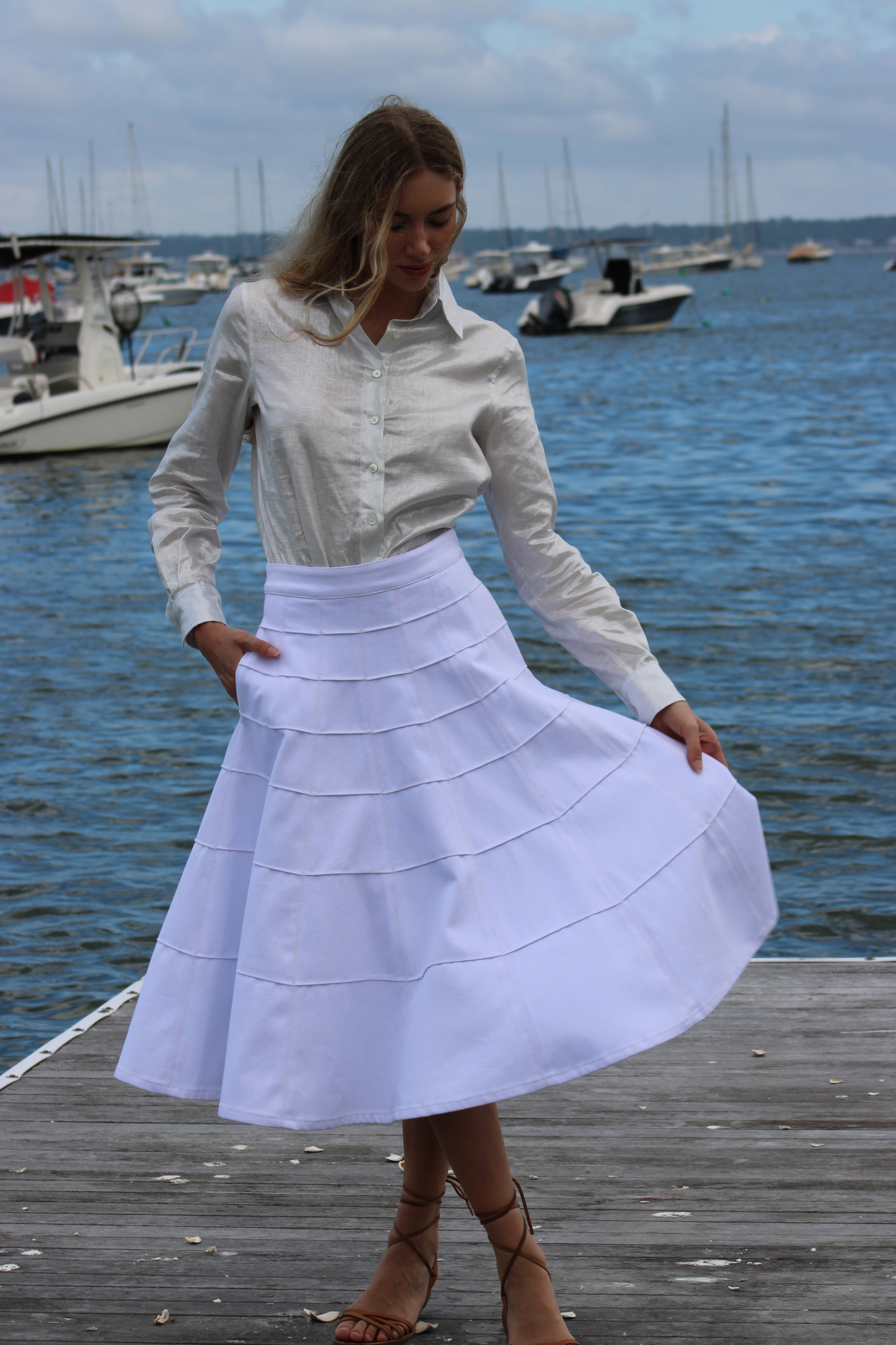 Côte Denim Skirt