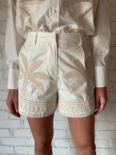 Shorts With Buckle Belt