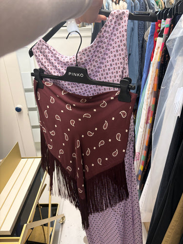 Pinko Printed dress with scarf