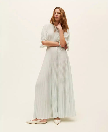 The Celeste Pleated Midi Dress