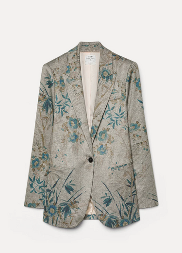 forte_forte Le Bambou Secret Print Chevron Blazer