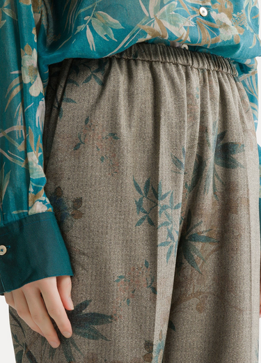 forte_forte Le Bamboo Secret Print Chevron Pant