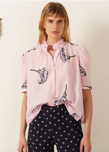 ALIX OF BOHEMIA Winn Pink Calla Lily Shirt