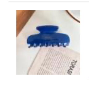 Saujette French Acetate Hair Claw Clip- Blue