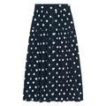 NAVY W/ CREAM POLKA DOTS