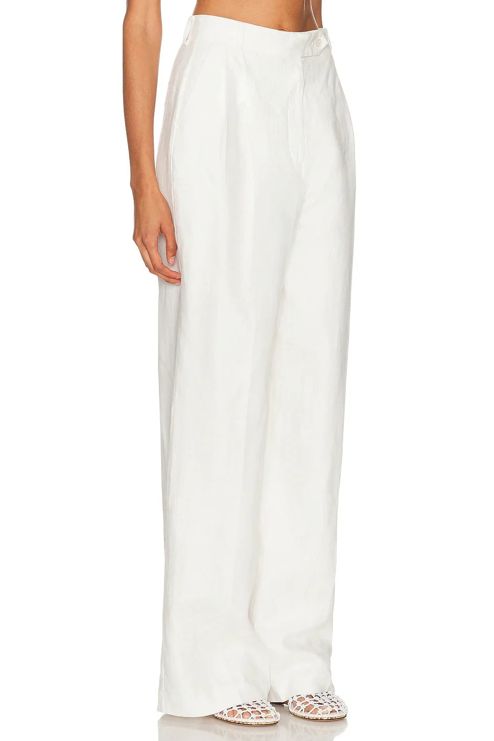 Ravello Linen High Waisted Trousers