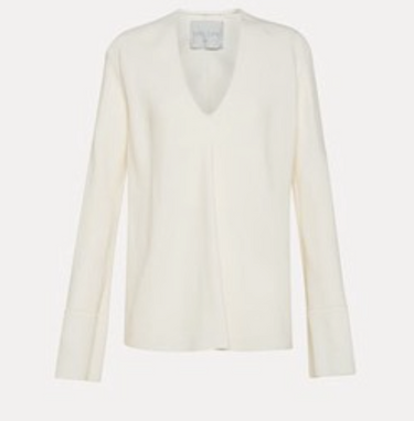 Viscose Sabl' V Neck Shirt