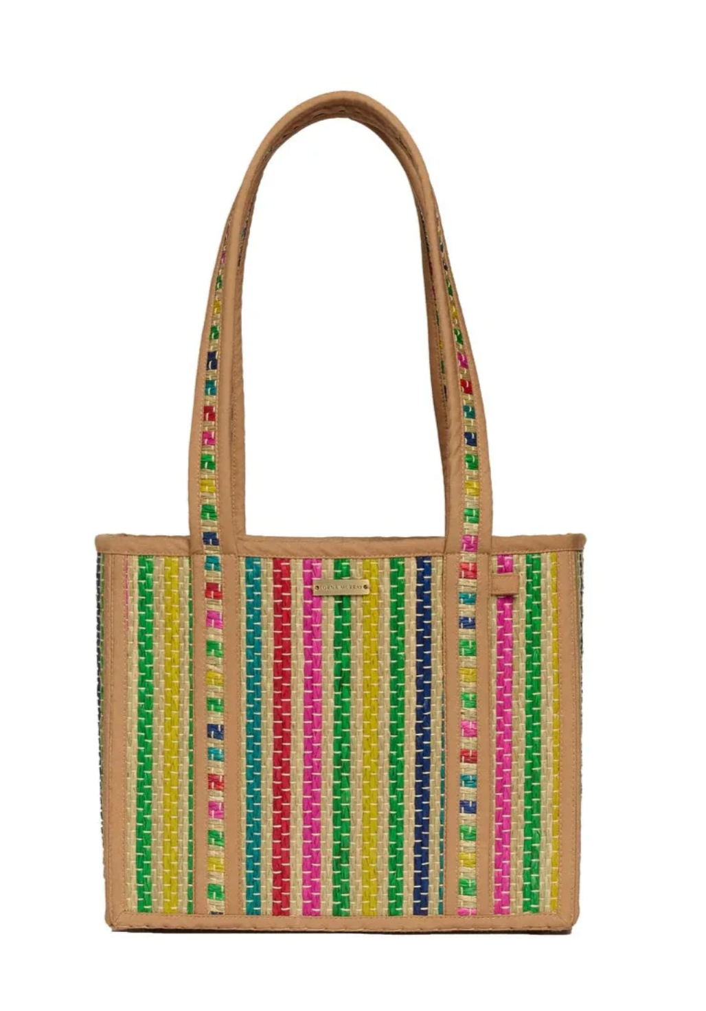 Tan Palm Royale Tote