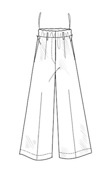 forte_forte Cavalry Denim Loose Pants