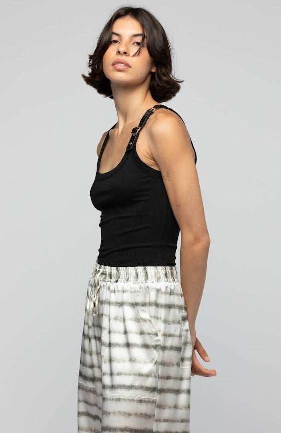 Debardeur Avec Boucle en Cuir