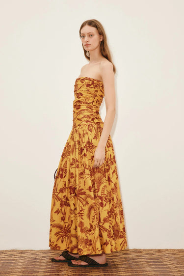 Banana Blossom Ruched Gown