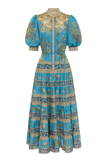 ALEMAIS Cassie Tiered Midi Dress