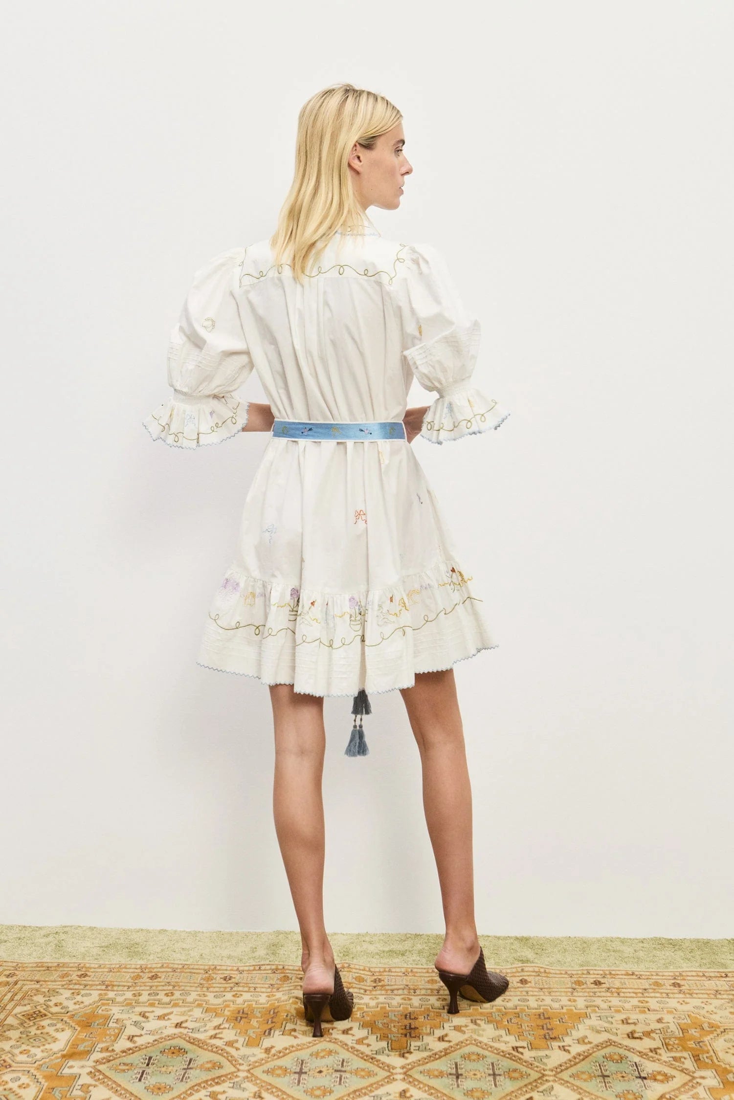 alemais play embroidered mini dress PLAY EMBROIDERED MINI DRESS