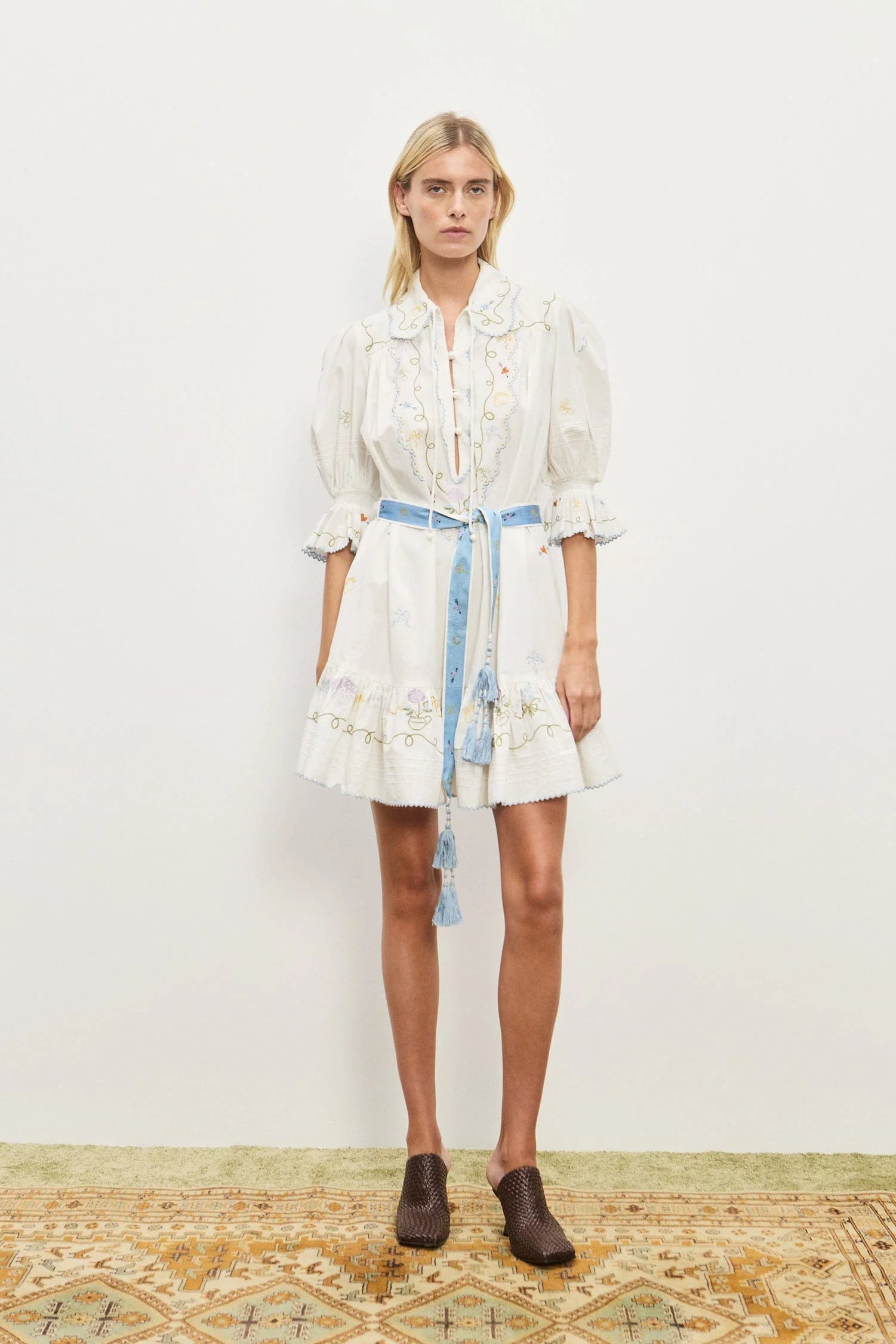 Giulia Embroidered Mini Dress 4 US Giulia Embroidered Mini Dress 4 US