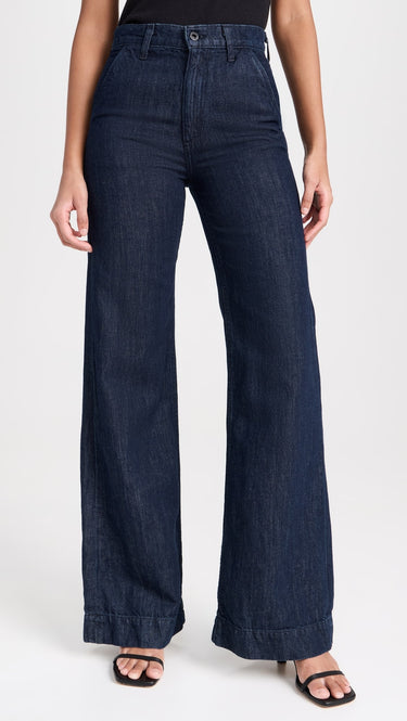 Denim trouser indigo linen