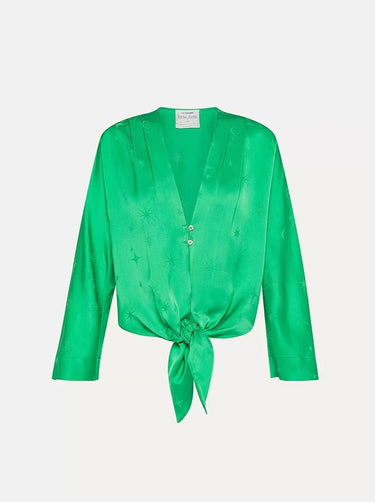 Star Satin Jacquard Shirt