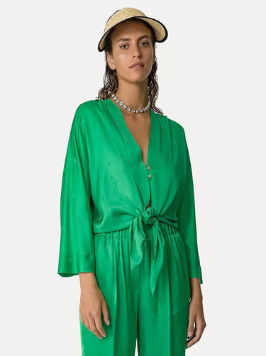 Star Satin Jacquard Shirt