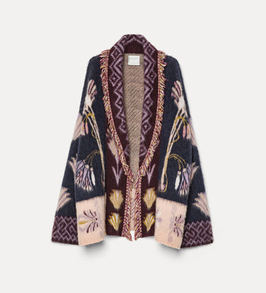 Longline Cardigan in Baby Alpaca Wool