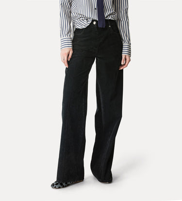 Flocked Cotton 5 Pocket Pant