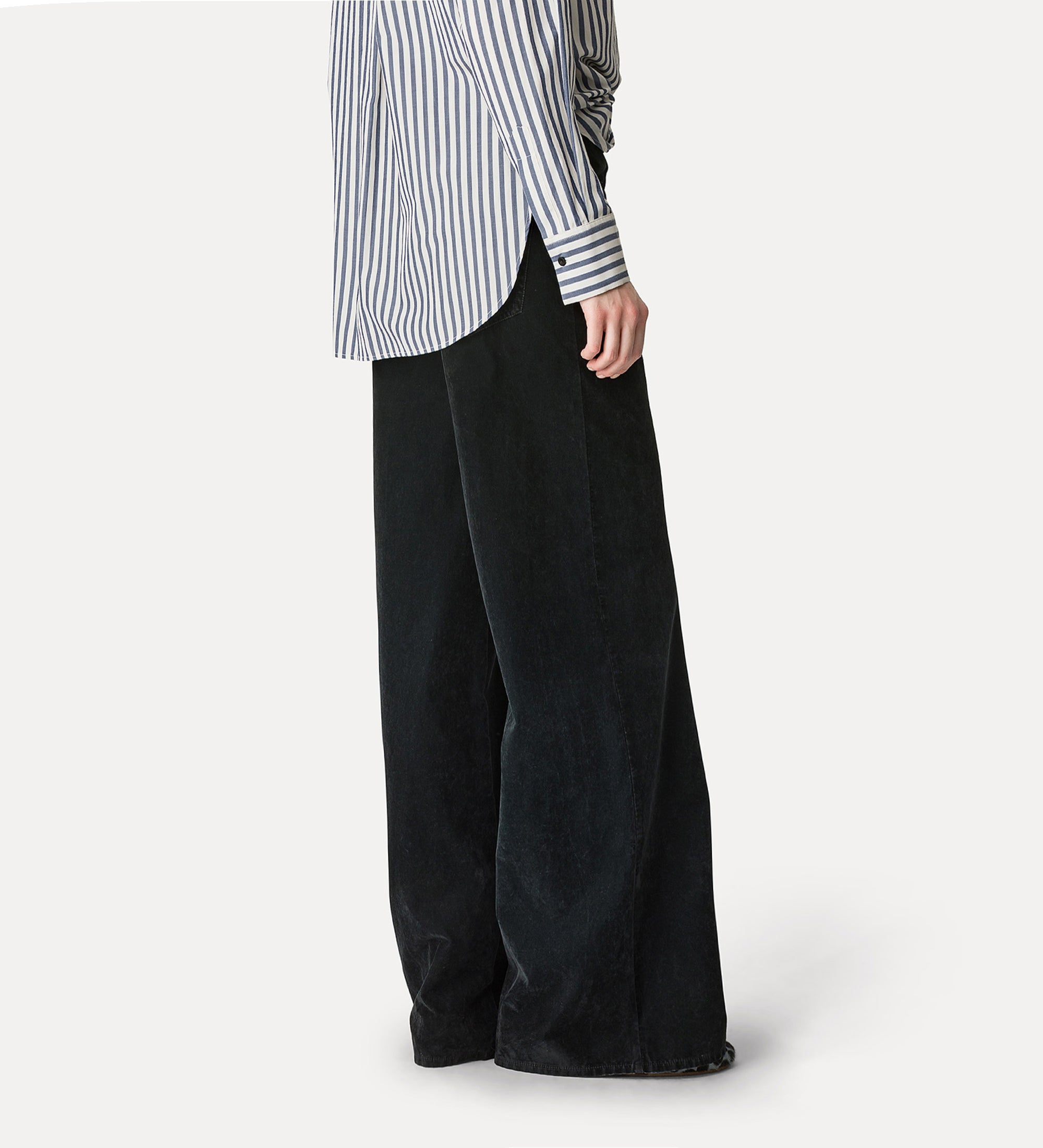 Flocked Cotton 5 Pocket Pant