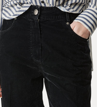 forte_forte Flocked Cotton 5 Pocket Pant