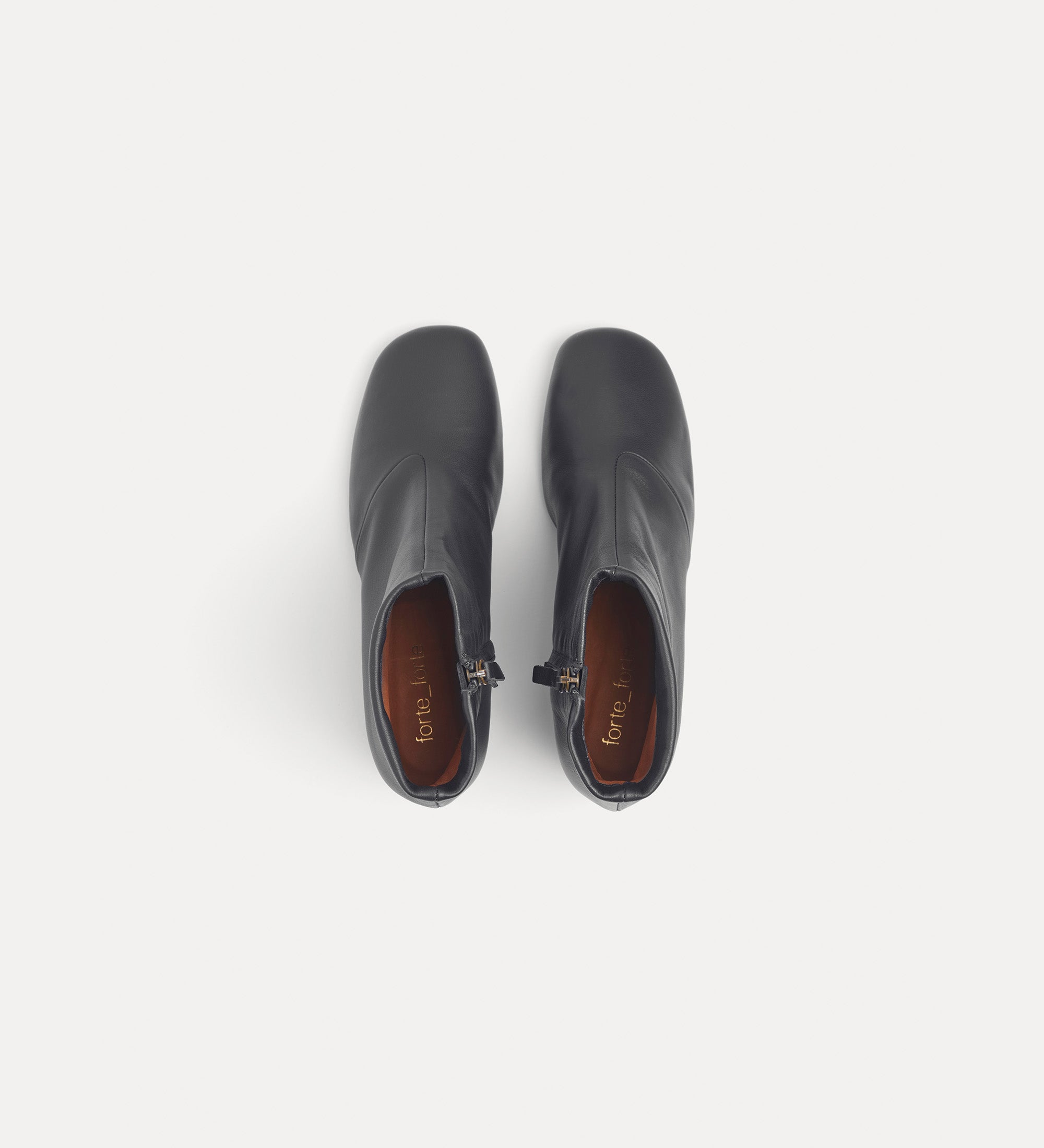 "my alma" golden heel nappa leather ankle boots