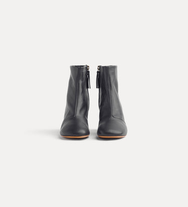 forte_forte "my alma" golden heel nappa leather ankle boots