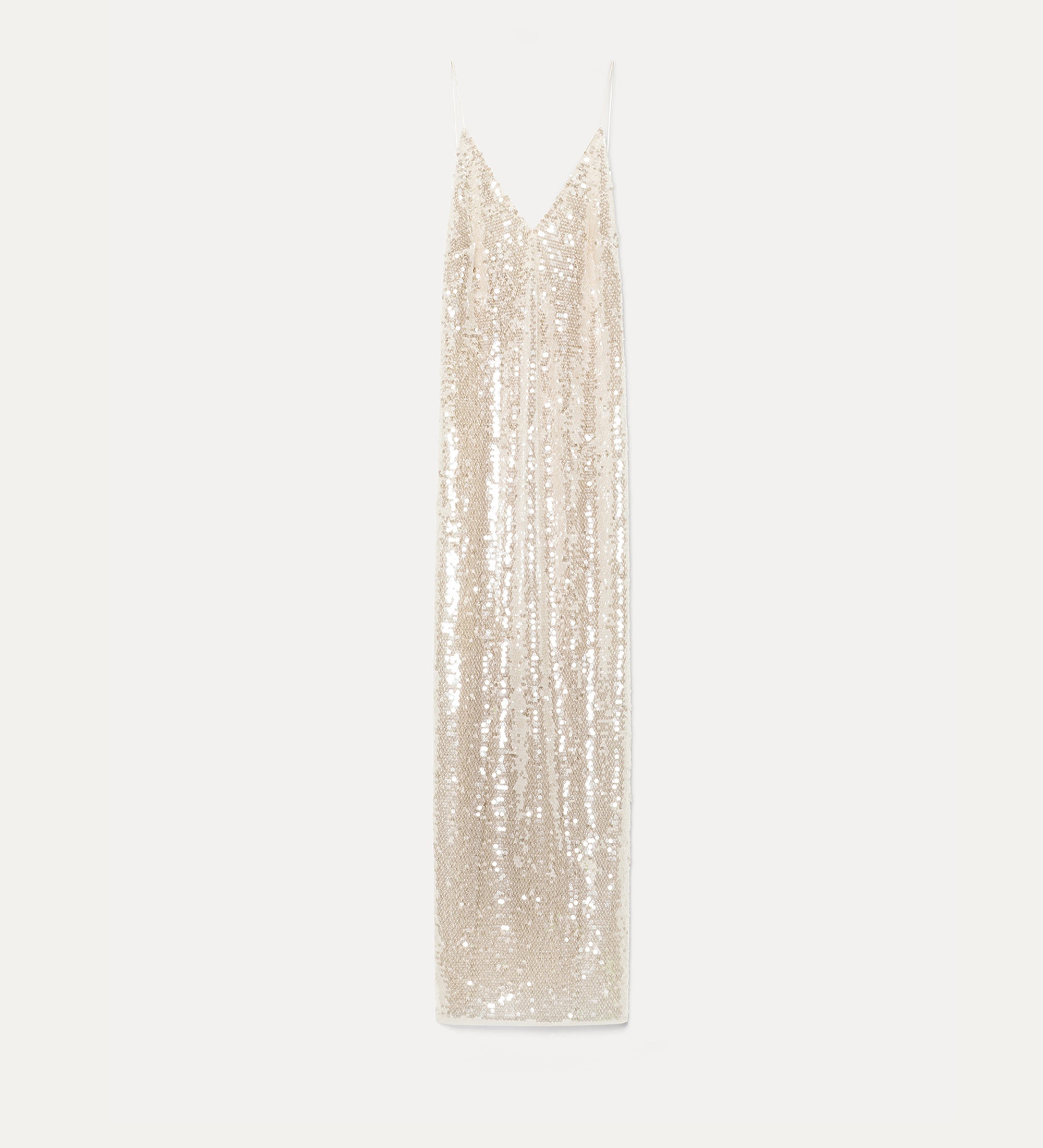 “liquid sequins” slip dress II