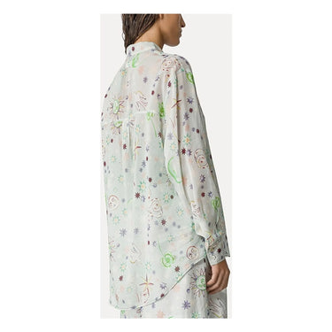 forte_forte "Love Alchemy" Print Co/Se Voile Oversized Shirt