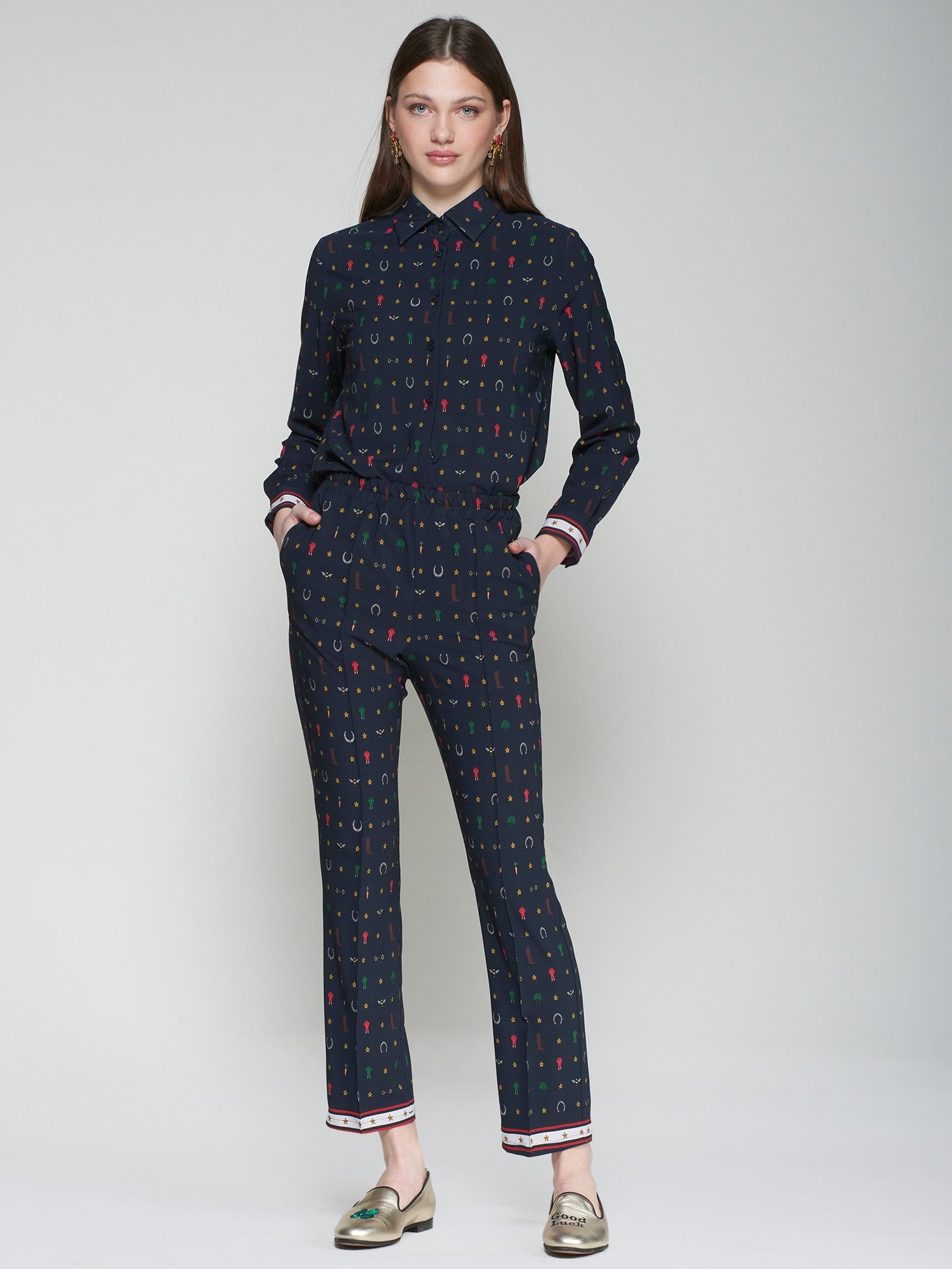 The Equestrian Print Trouser